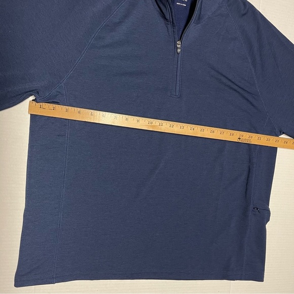 Bonobos Golf Shirt 1/4 Zip Pullover Men’s XL Navy Blue Long Sleeve Sweatshirt - Picture 10 of 11